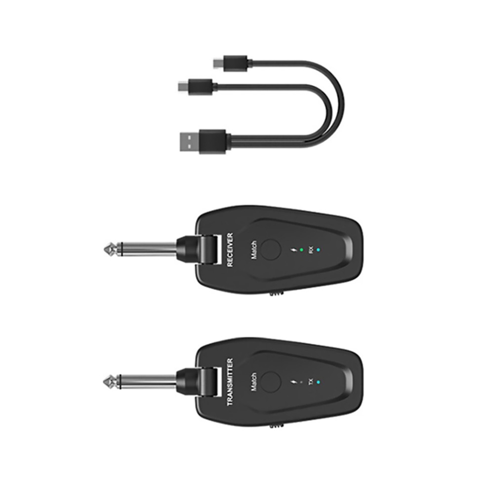 1Pair UHF Wireless Guitar System Transmitter Receiver Audio Kit