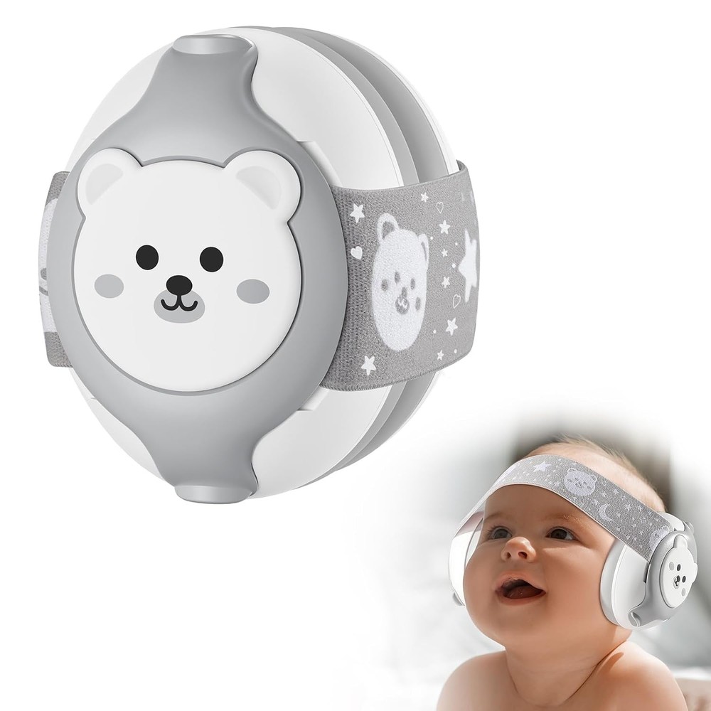 Baby Headphones for Infants 0-36 Months - Noise Protection in Grey