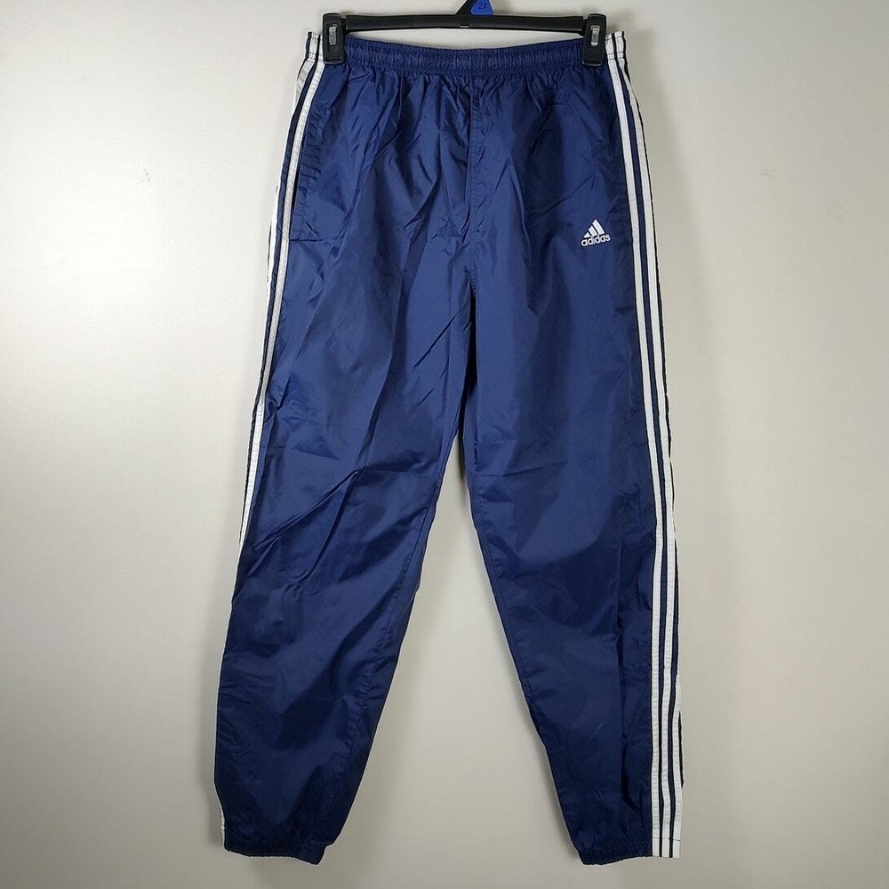 Adidas Vintage Track Pants Adult Large Blue Baggy Y2K Grunge Streetwear Punk