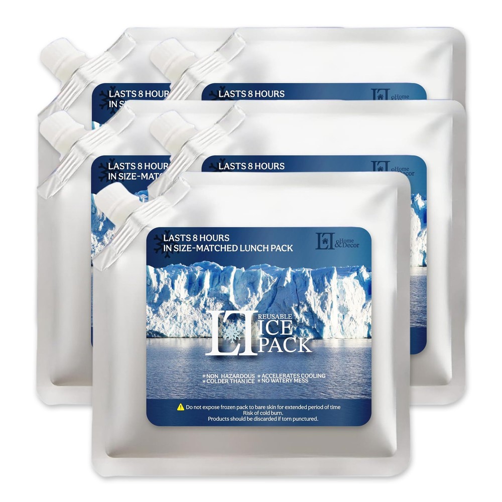 Reusable Ice Packs for Coolers | BPA-Free Freezer Packs | Long Lasting Cold P...