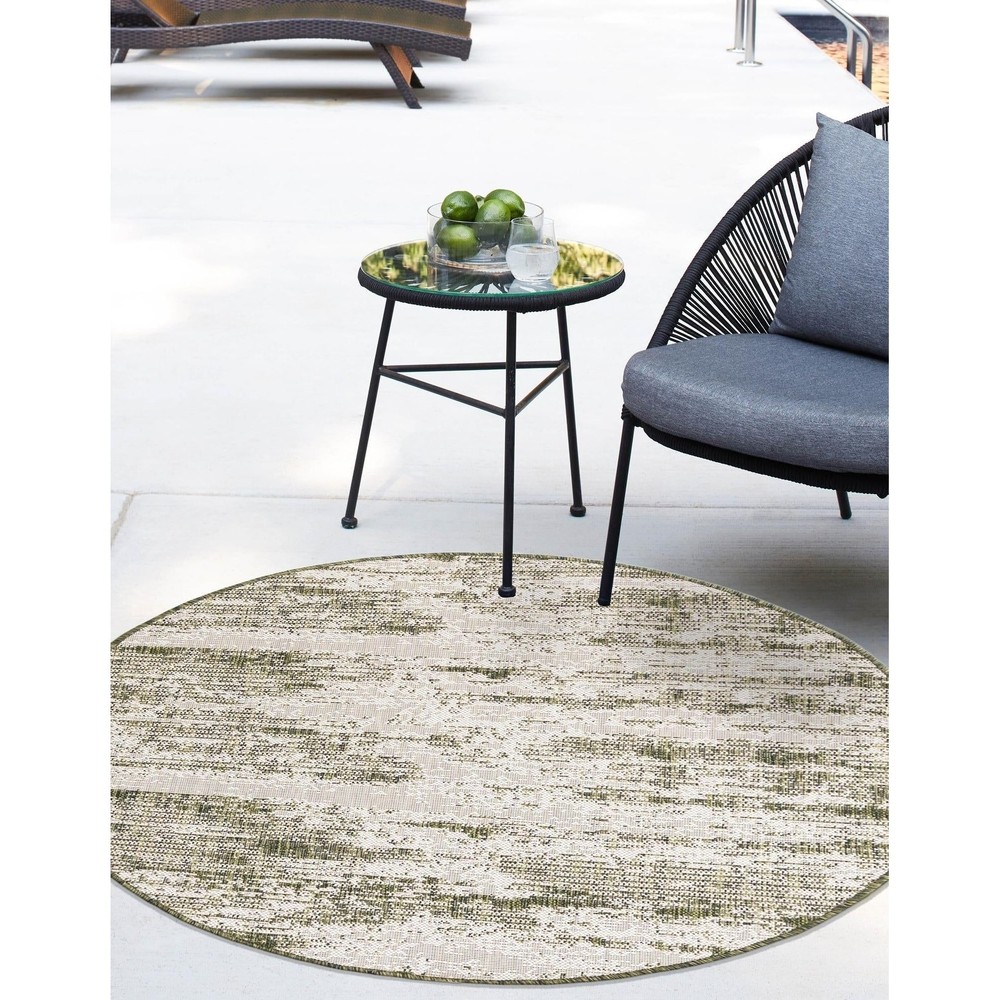 Outdoor Ucul Collection Durable All-Weather Area Rug for Patio or Deck