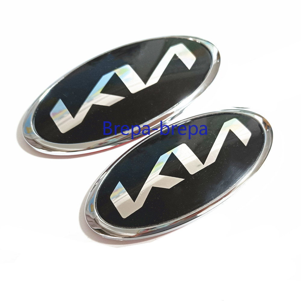2X New KN Front Hood Emblem Rear Trunk Badge WITH Pins For K5 FORTE OPTIMA