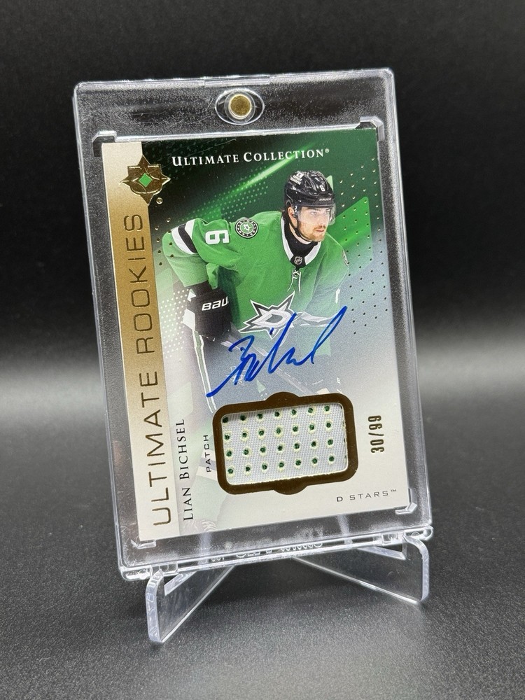 Lian Bichsel Rookie Patch Auto /99 2024-25 UD Ultimate Collection Dallas #125