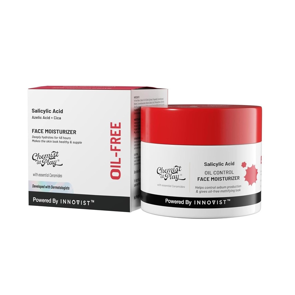 Oil Control Face Moisturizer with 0.5% Salicylic Acid for Oily Skin