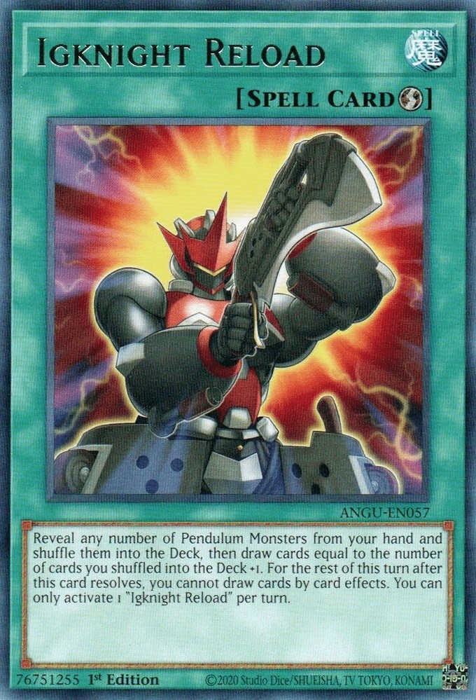 IGKnight Reload ANGU-EN057 1st Edition Rare Lightly Played Yugioh Card