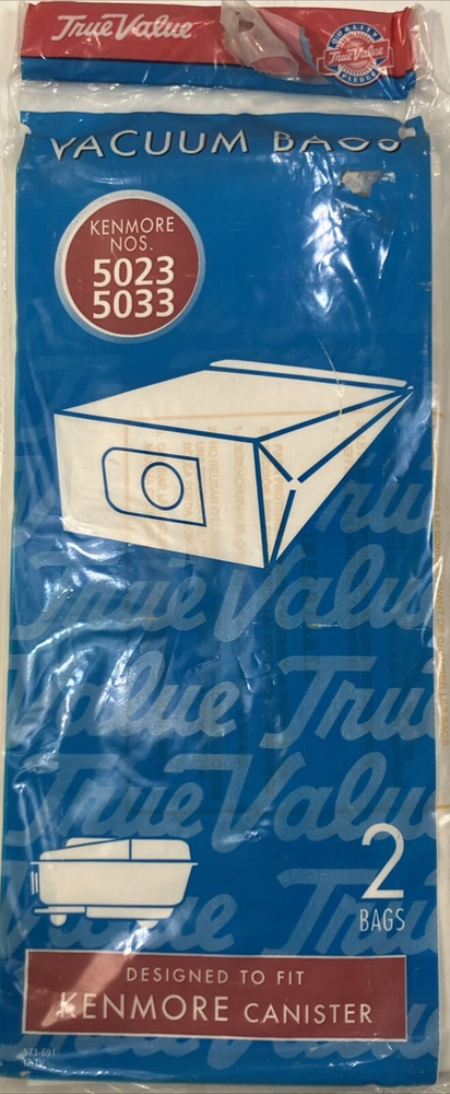 Type E Vacuum Bags 2 pack For Kenmore 5023 5033 Canister Vacuum True Value