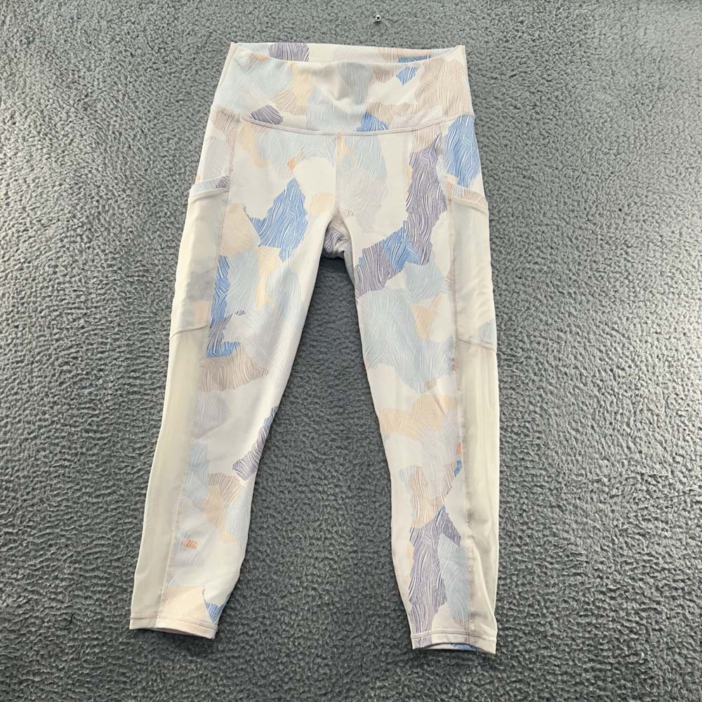 Fabletics Powerhold Leggings Womens Capri Size Medium Geometic Activwear