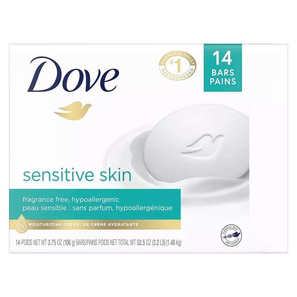 Dove Moisturizing Soap Bar for Soft Skin - 3.75oz, 14-Pack
