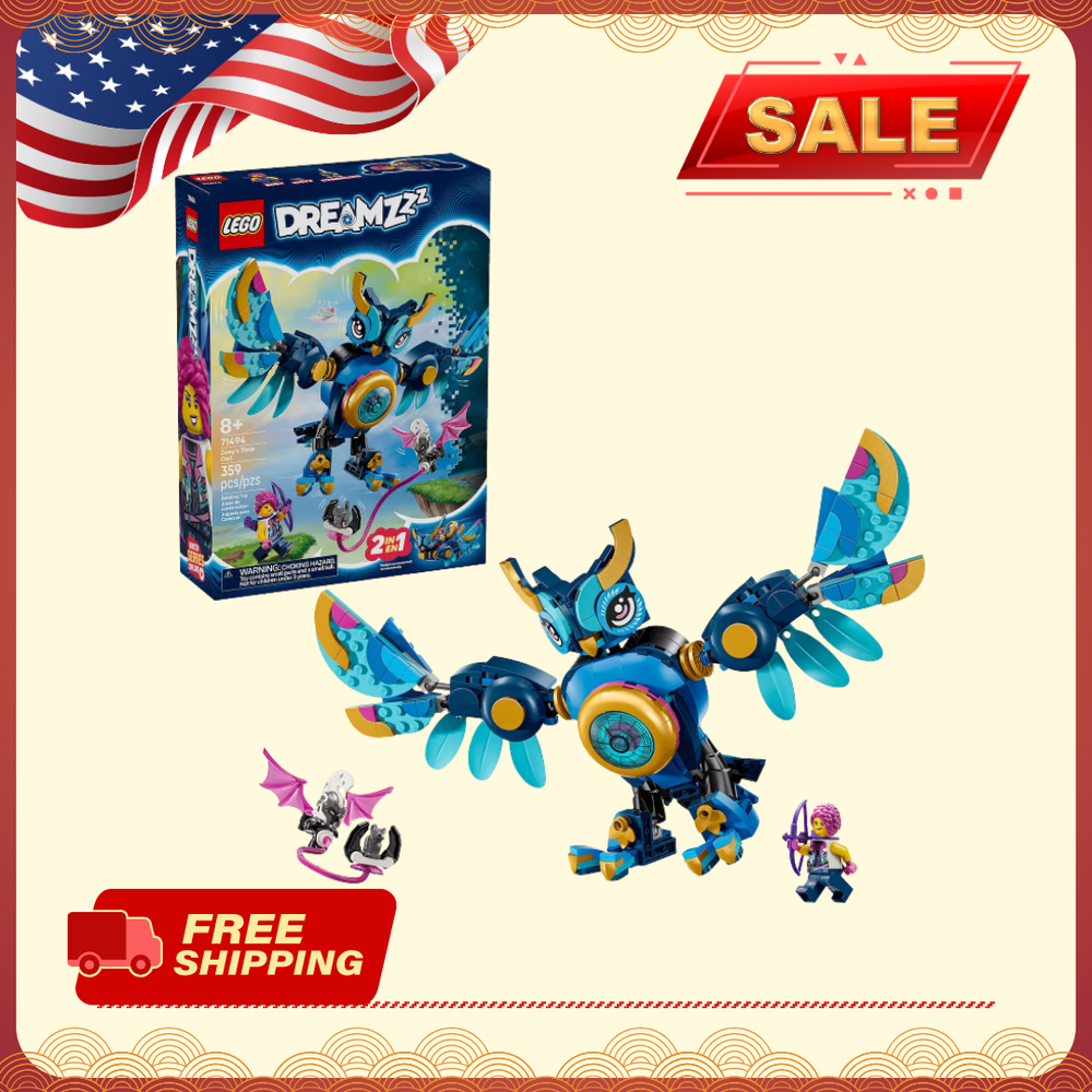 [FASH SALE] LEGO DREAMZzz Zoey's Time Owl 71494 Building Kit 359 Pcs NEW 2026-image