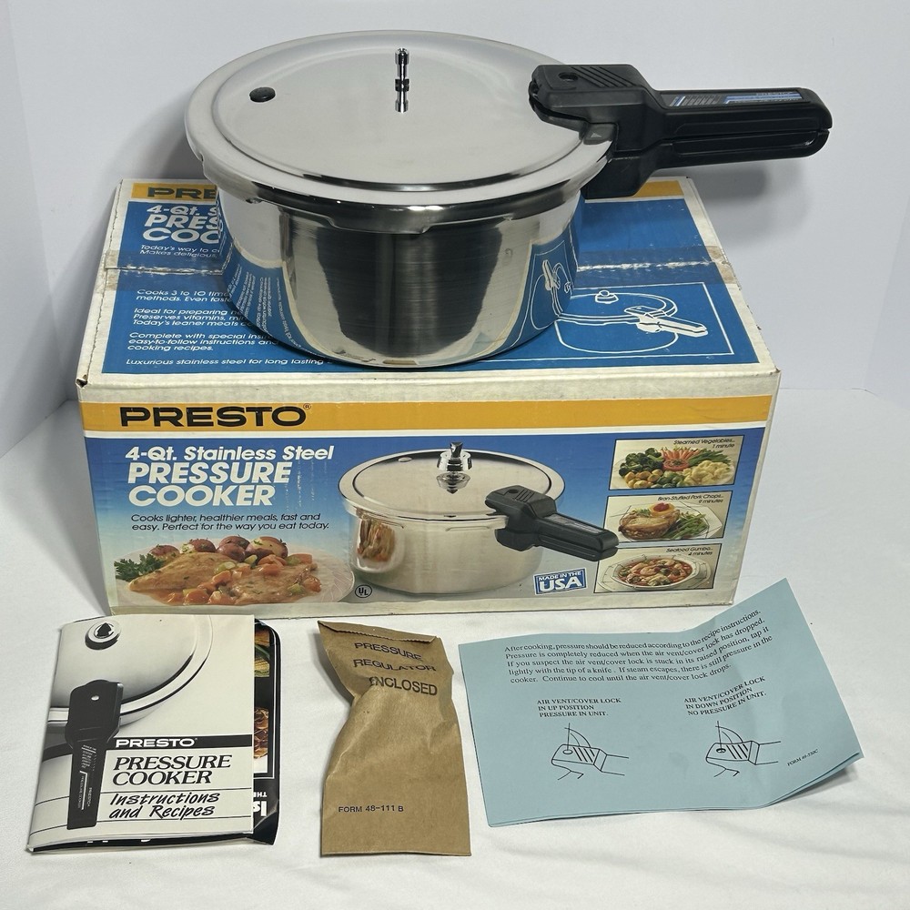 Presto Pressure Cooker Presto 4-Quart Aluminum 01340 Cookware NEW
