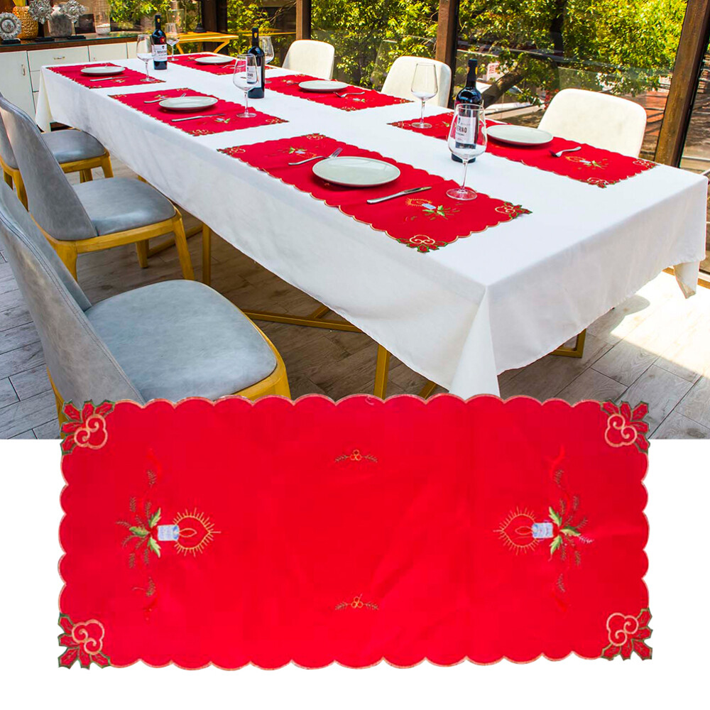 Festive Christmas Table Runner for Holiday Dining Decor