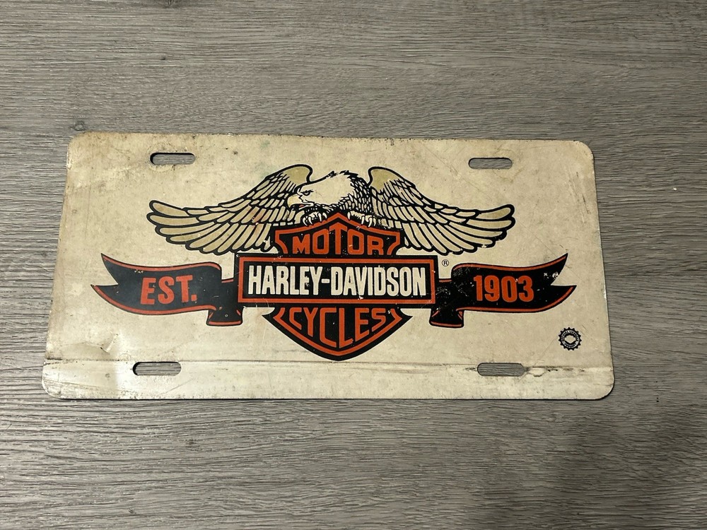 Harley-Davidson Motorcycles Booster License Plate Est. 1903 Harley Cycles