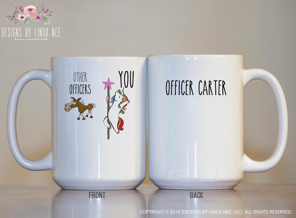 Funny Gift For Police Officer Unicorn Mug Police Appreciation Giftmph604