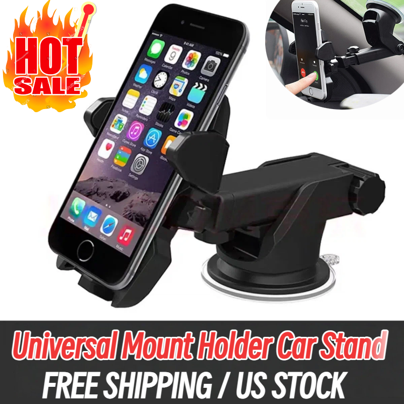 -360° Universal Mount Holder Car Stand Windshield For Mobile Cell Phone GPS⭐