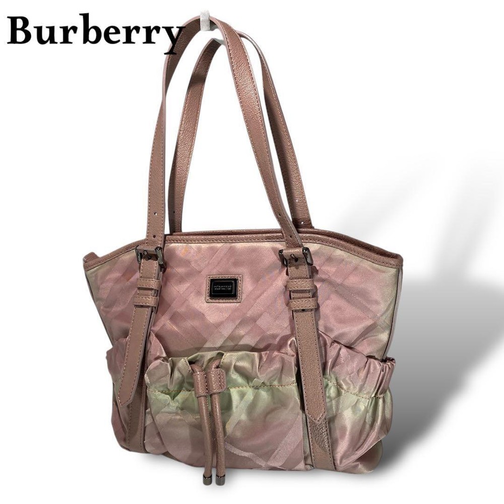 Burberry Tote Bag Pink Check