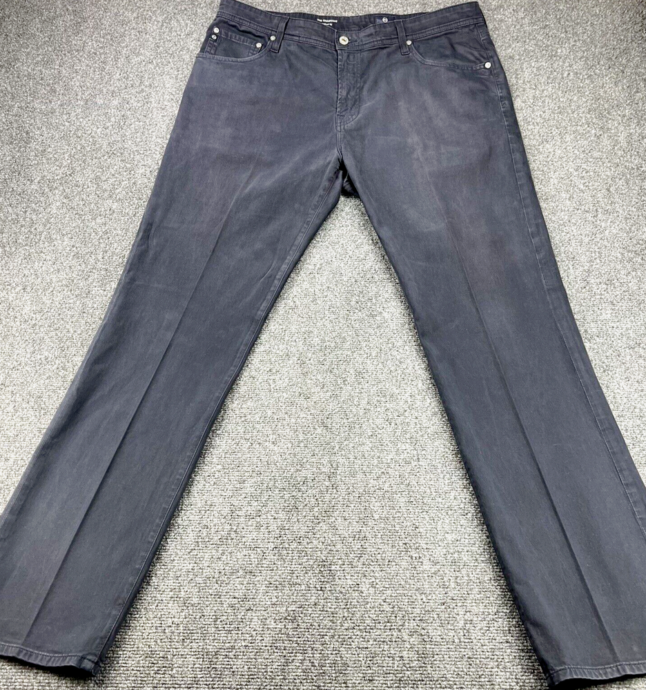 AG Adriano Goldschmied Pant Mens 38x32  Navy Blue The Graduate Tailored Leg