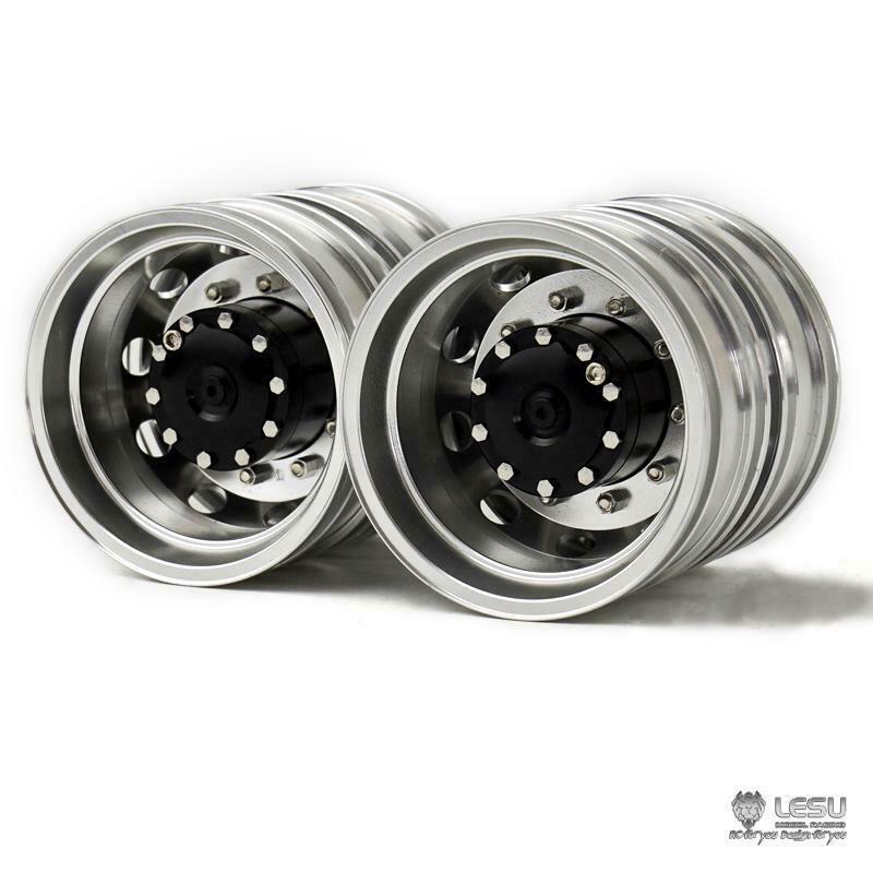 Clearance Sale:1/14 LESU Metal Rear Wheel Hub for RC Tamiya Tractor Dumper-image