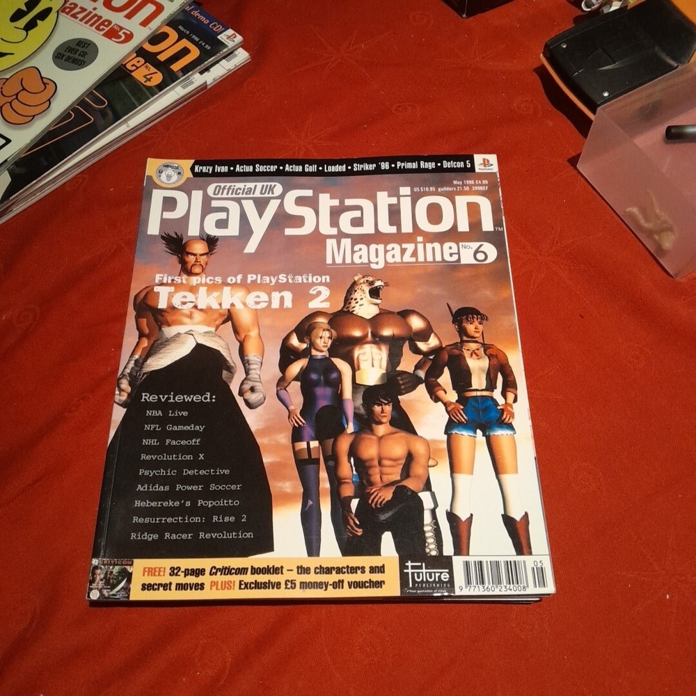RARE Playstation PS1 1996 Official Magazine Issue  6  NO DISC