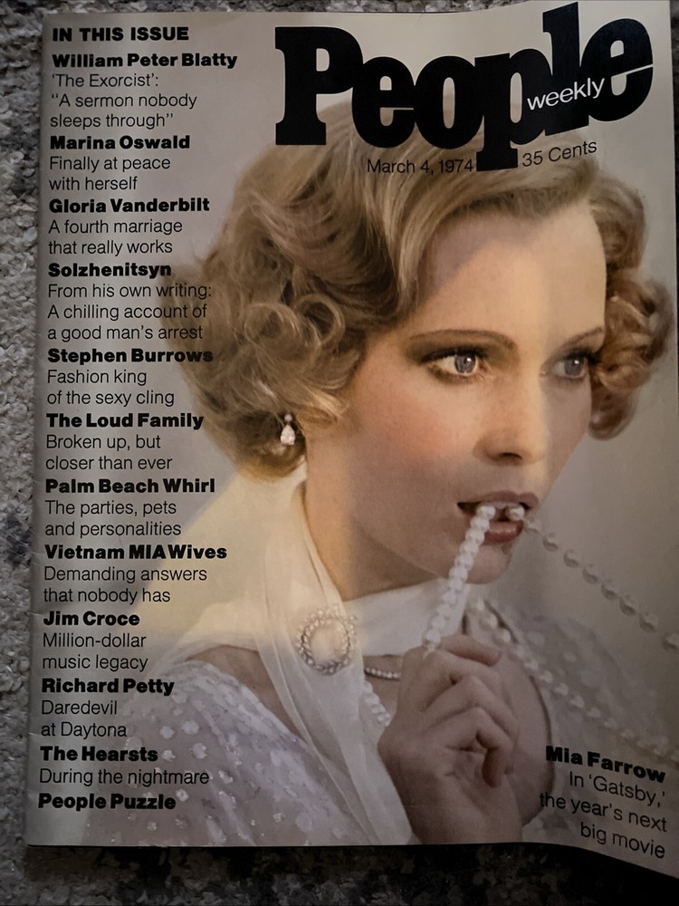 PEOPLE WEEKLY MAGAZINE First Issue March 4, 1974 Mia Farrow No Label