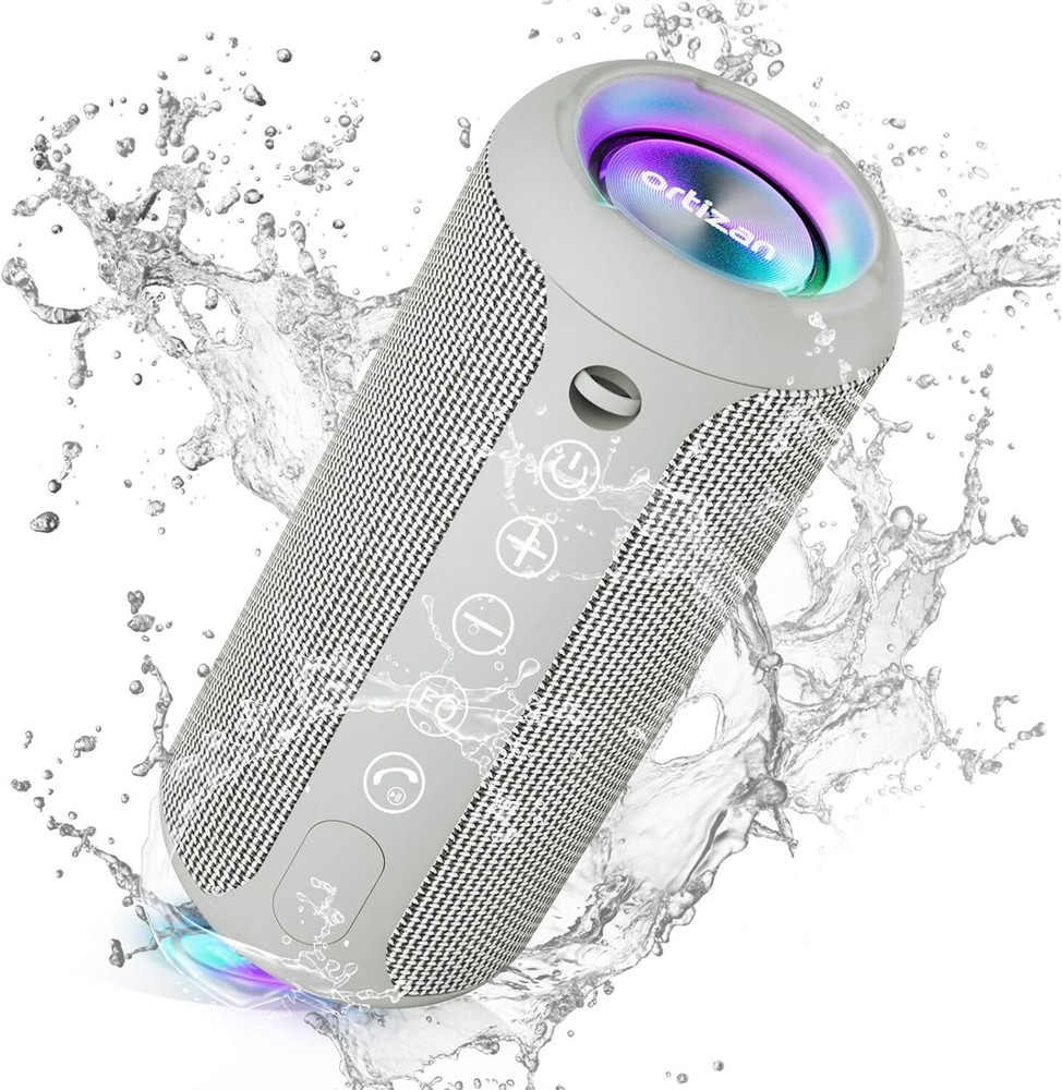 IPX7 Waterproof Wireless Speaker with 24W Loud ... Portable Bluetooth Speaker