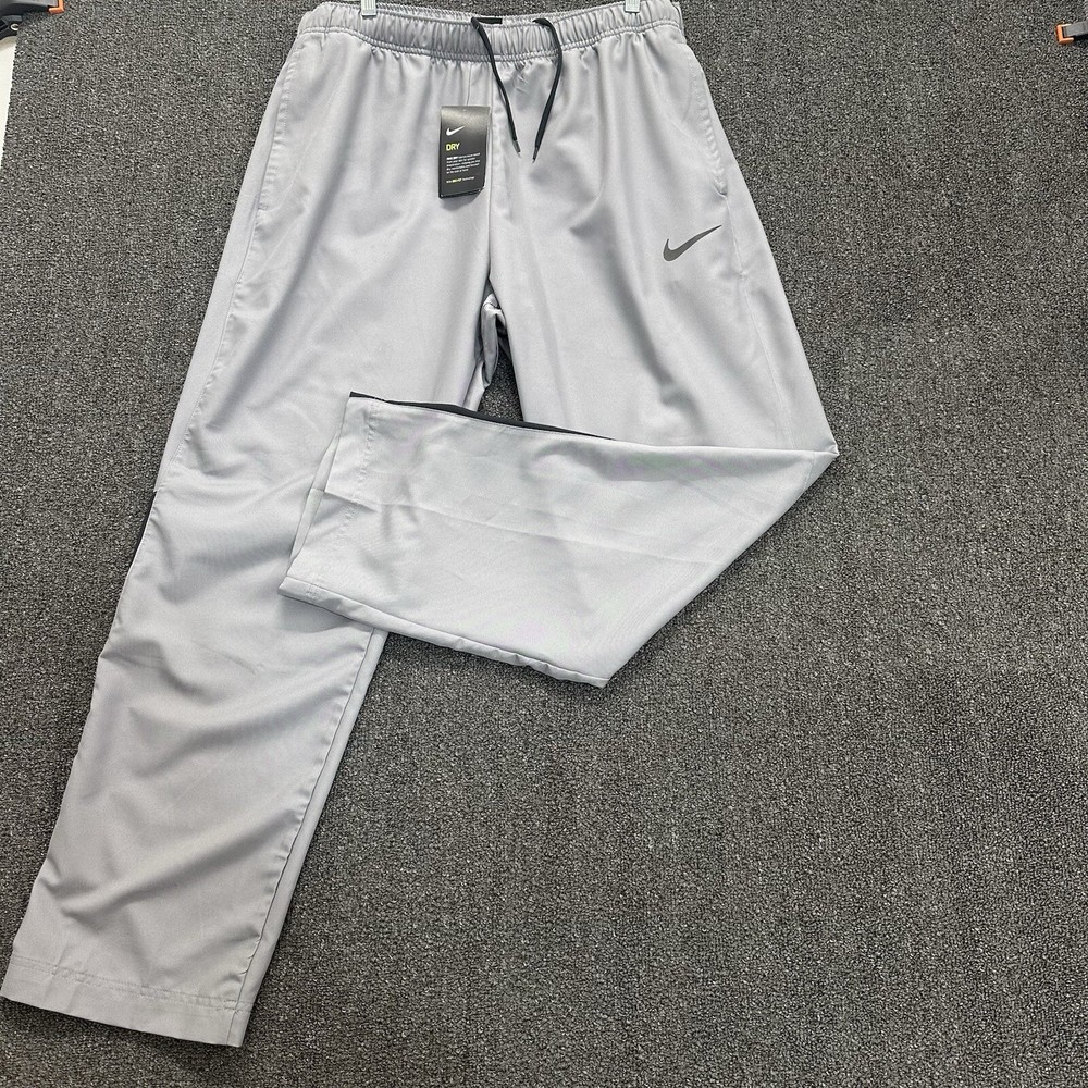Nike Pants Mens 2XLDri Fit Woven Active Training Gym Gray Black 927380-036- NWT