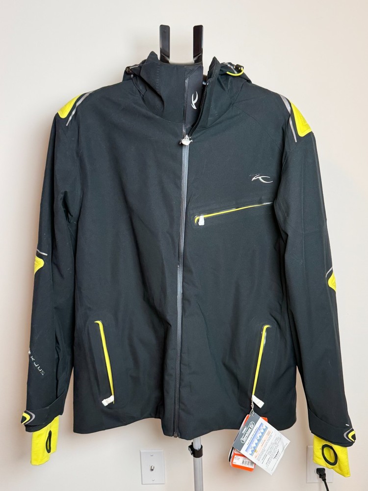 KJUS Xenon Ski Jacket Men’s  54 Black RECCO Avalanche System - NWT - MSRP $1190