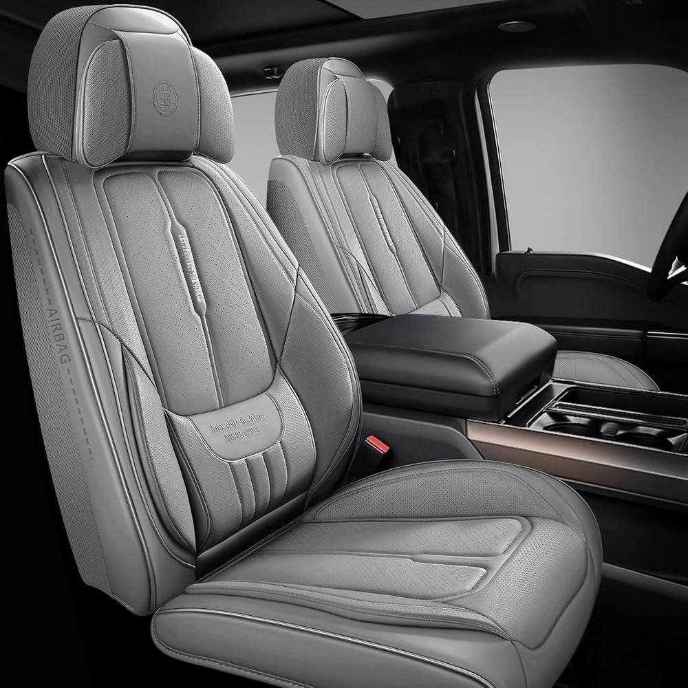 NS YOLO Full Coverage Leather Car Seat Covers for Cars,SUVs and Pick-up Truck...