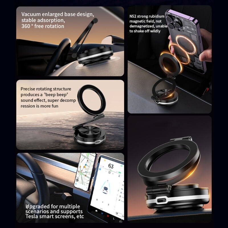 360-Degree Rotatable Phone Holder for Car Desk Gym Office Home  
