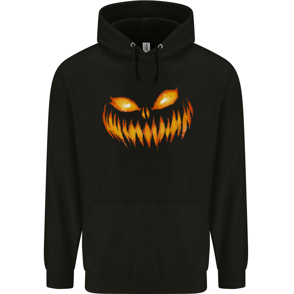 Pumpkin Face Halloween Horror Scary Mens 80% Cotton Hoodie