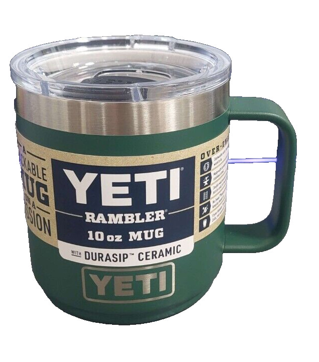 YETI Rambler 10oz Vacuum Insulated Travel Mug Northwoods Green with Lid  