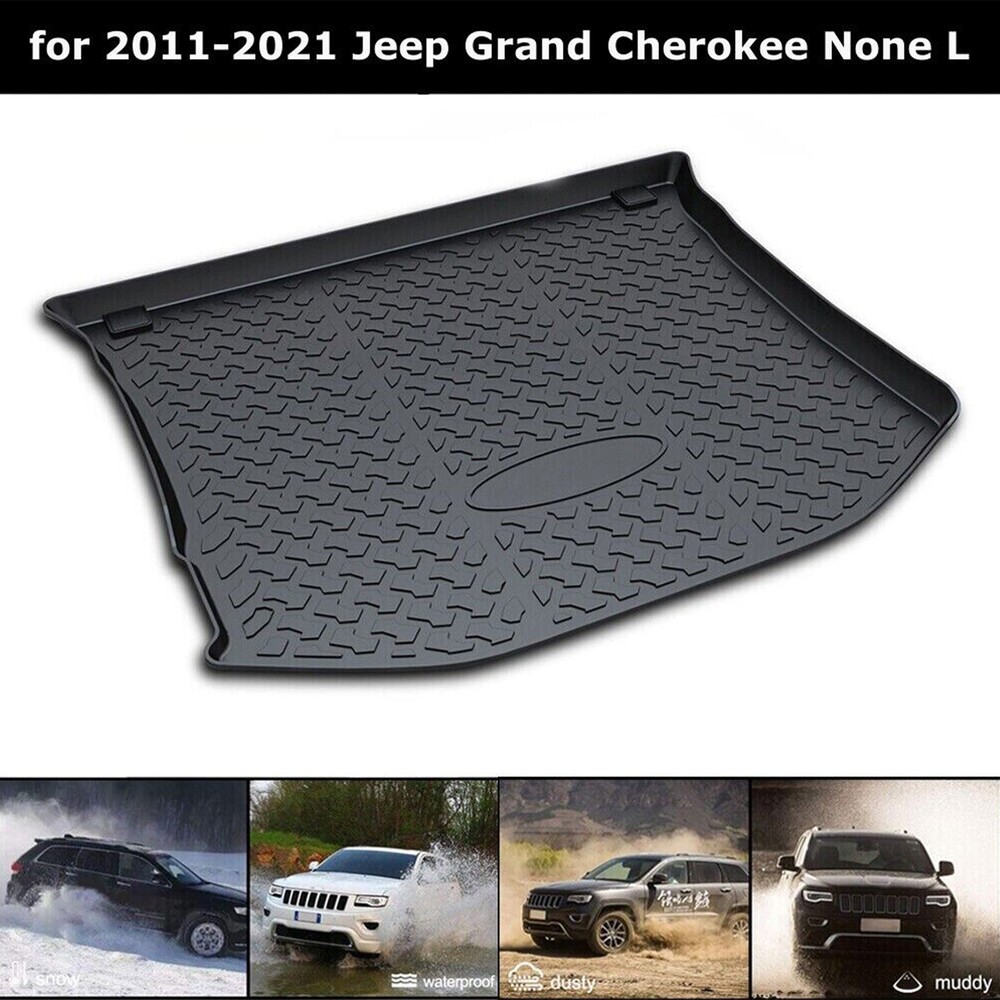 Floor Mat TPO Black Trunk Cargo Liner fit for Jeep Grand Cherokee 2011-2021