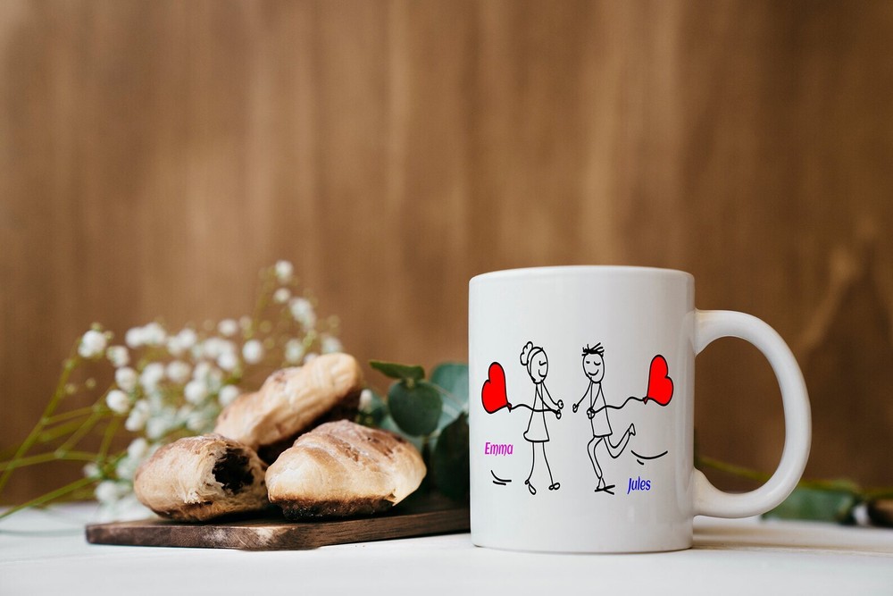 Personalized Couple Mug Custom Name Lover Gift