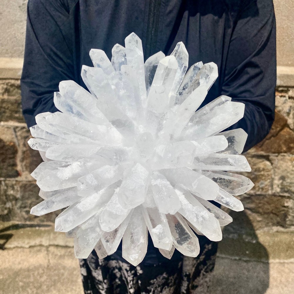 7.8LB Large Natural Clear Quartz Crystal Cluster Mineral Sample Crystal Energy -