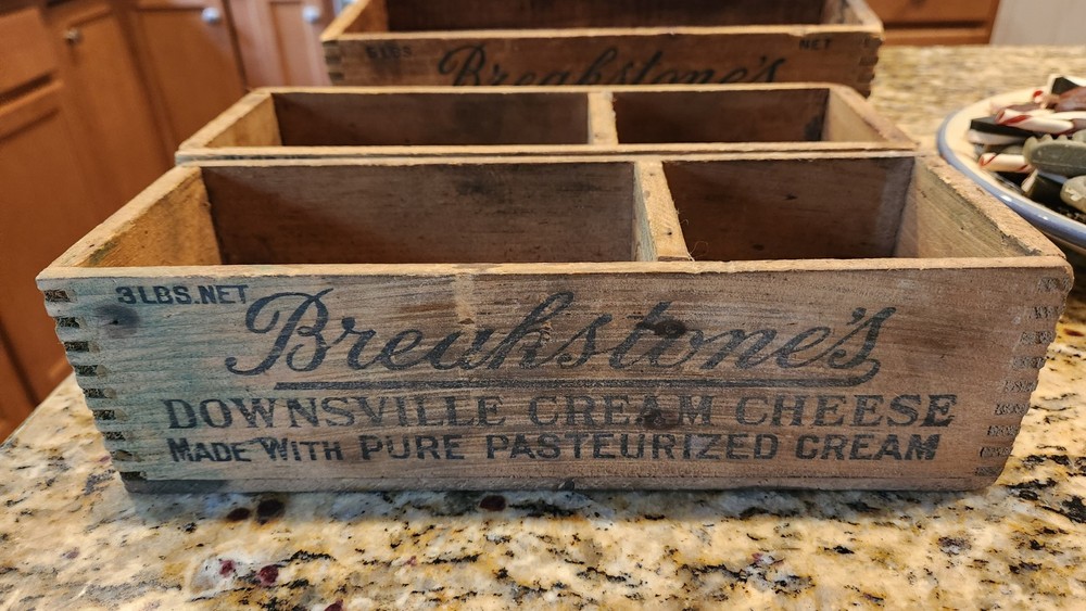 Vintage Breakstone Cheese Collectible Boxes for Retro Decor