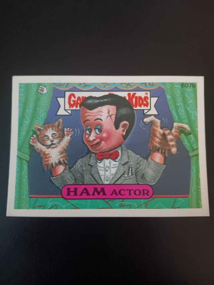 1988 Topps Garbage Pail Kids 15th Series HAM ACTOR #607b, NM/MT -- Pee Wee!!