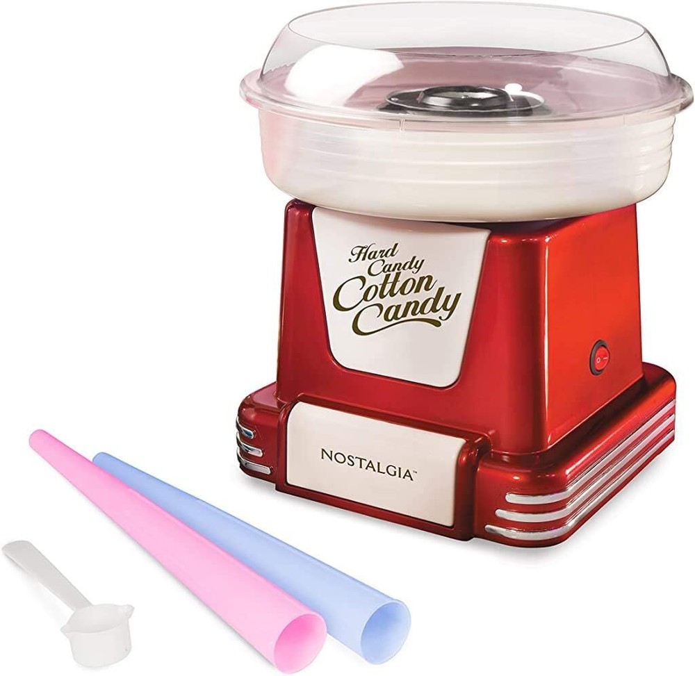 Cotton Candy Machine - Retro Cotton Candy Machine for Kids with 2 Reusable ...