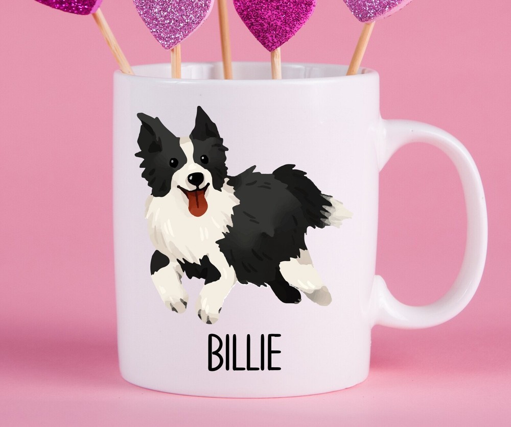 Personalized Border Collie Mug Border Collie Gift Ideas Border Collie Cup Gifts