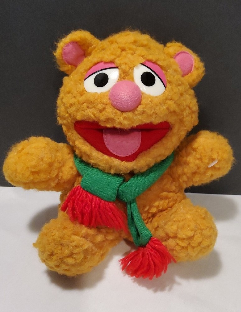 1987 Mcdonald's Baby Fozzie Bear Muppets Christmas Plush Toy Jim Henson Vintage