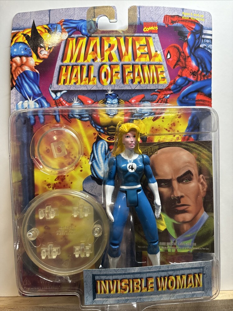 Invisible Woman Marvel Hall Of Fame Action Figure Fantastic Four 1996 Toy Biz