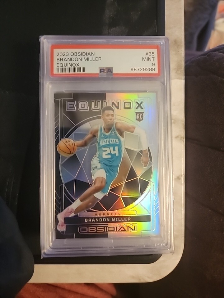 Brandon Miller 2023 Panini Obsidian Equinox RC /99 | GEM MINT PSA 9