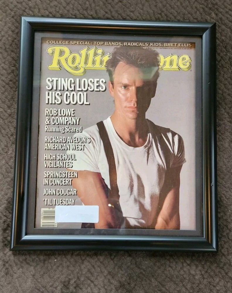Sting Full Rolling Stone Framed Magazine Issue #457 Sept. 1985