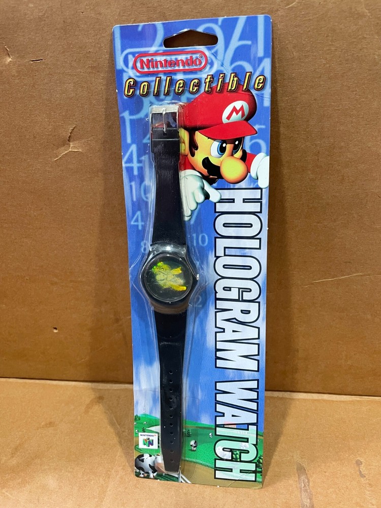 Nintendo Super Mario Digital Hologram Watch By Bensussen Deutsch 1997 MOC
