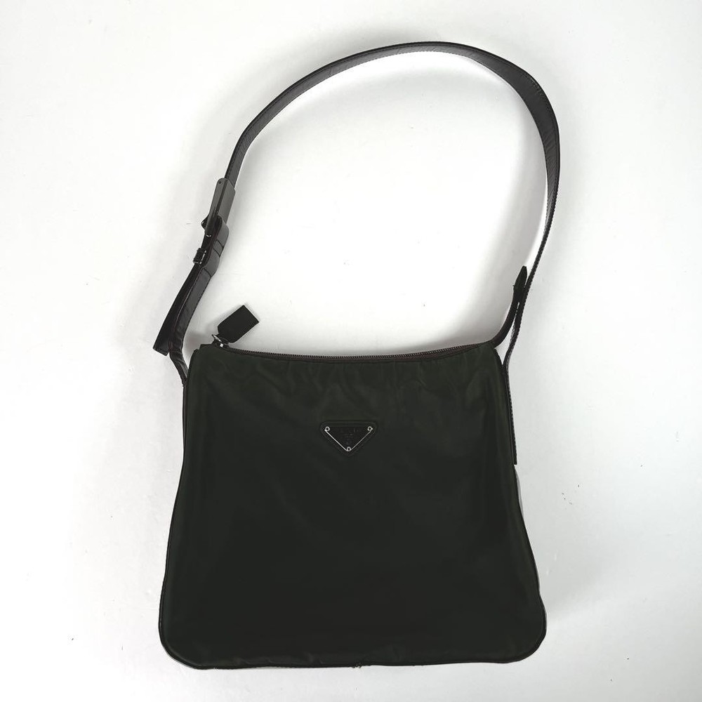 Prada Archive Nylon Leather Shoulder Bag