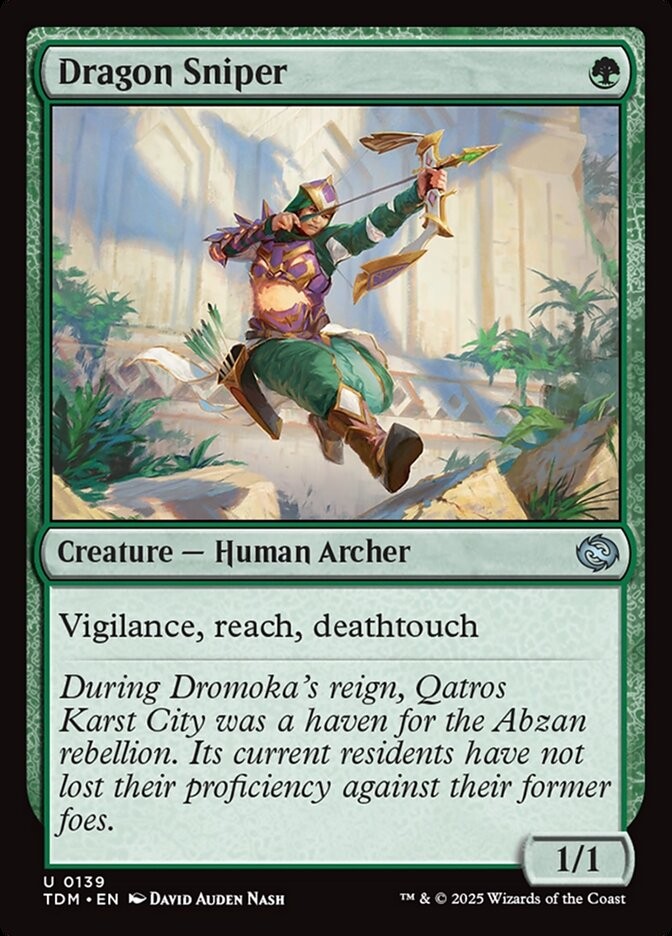 MTG Magic the Gathering Dragon Sniper 139/485 Tarkir Dragonstorm Light Play