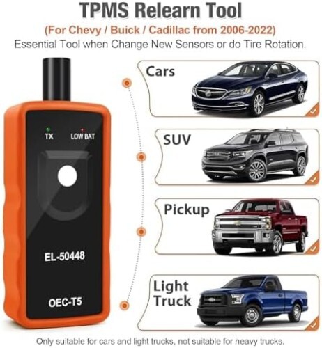 TPMS Relearn Tool for Auto Tire Pressure Sensor Reset EL-50448