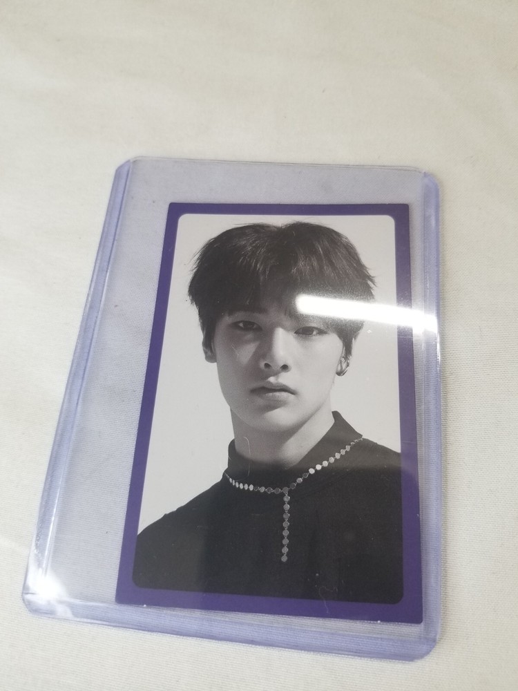 Stray kids I am you I.N IN official purple photocard With Protection Case.