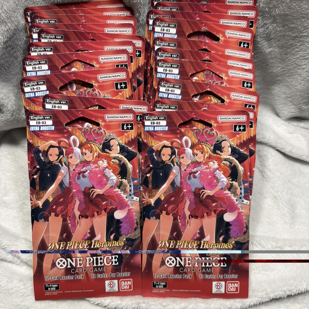 ONE PIECE Heroines EB-03 Sleeved Booster pack English lot Of 20 packs Ships Fast
