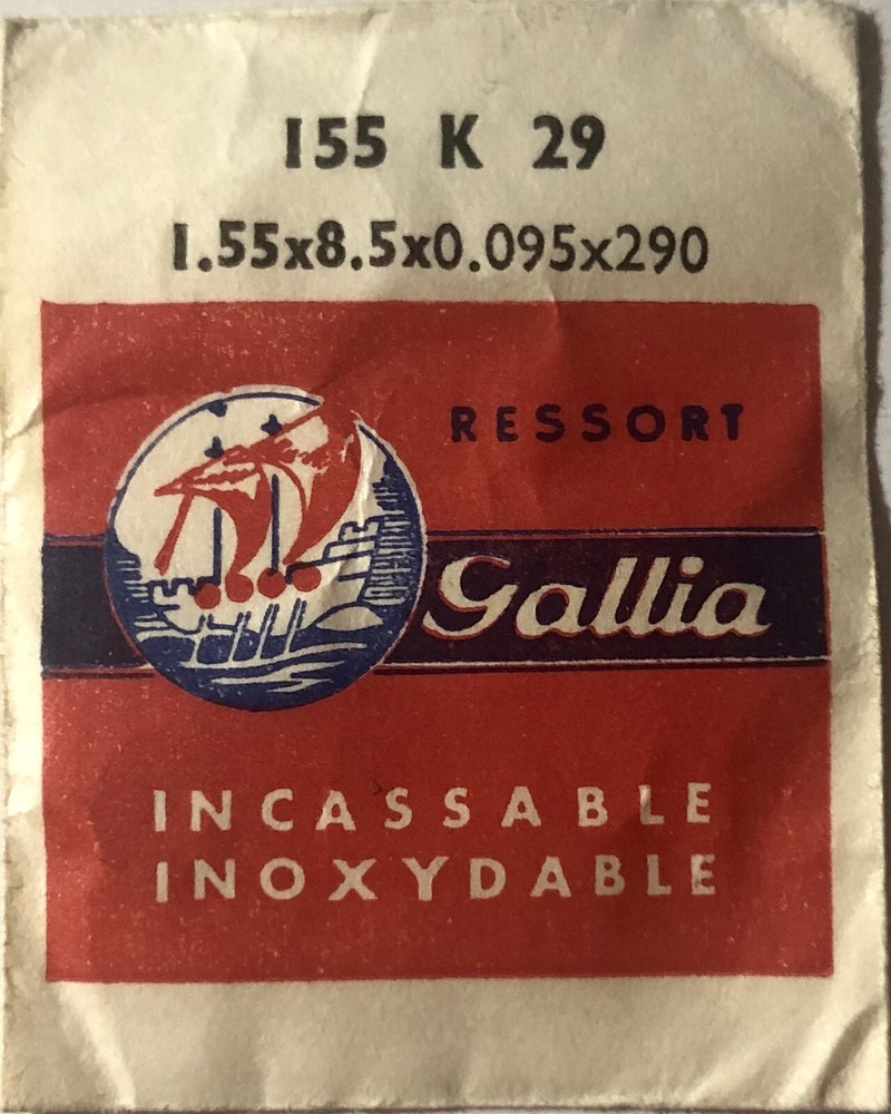 1X Mainspring 1.55x0.095mm Ø8.5 Watch Spring 290-155K29