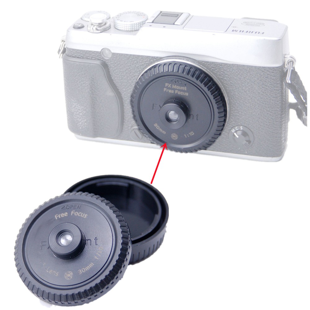 30mm F10 Focus-Free Wide Angle Lens for Fujifilm FX Mount Camera Body Cap
