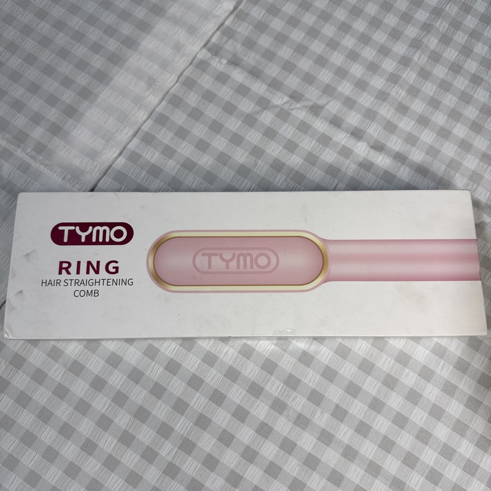 TYMO Ring Hair Straightener Comb, Straightening Brush, 5 Temp, Dual Voltage